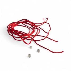 Ata Kendama - Basic Silk String Pack + bead – 3 ate cu 3 stoppere - Rosu