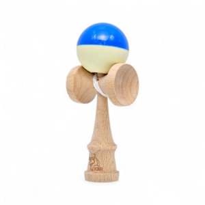 Kendama Bull Half sticky blue-soft yellow, cupe mari