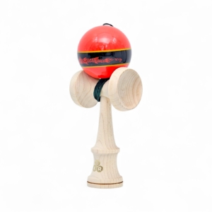 Kendama KBR Savage red MAPLE cu noul ken KBR big cups, lupul Dacic