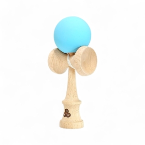 01Kendama KBR Solid rubber grip Sky Blue, cu noul ken KBR big cups
