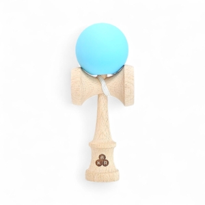 02Kendama KBR Solid rubber grip Sky Blue, cu noul ken KBR big cups
