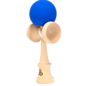 02-Kendama KBR Solid rubber grip Blue, cu noul ken KBR big cups & balance hole